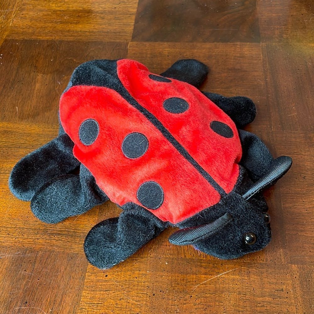 Ladybug Hand Puppet 9.5" Kids Plush Toy